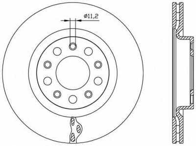 OPEN PARTS bdr256020 -  Тормозной диск